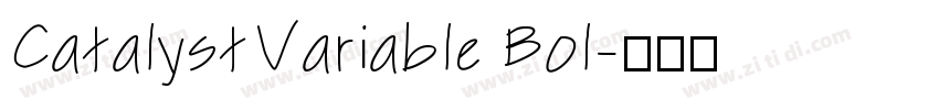 CatalystVariable Bol字体转换